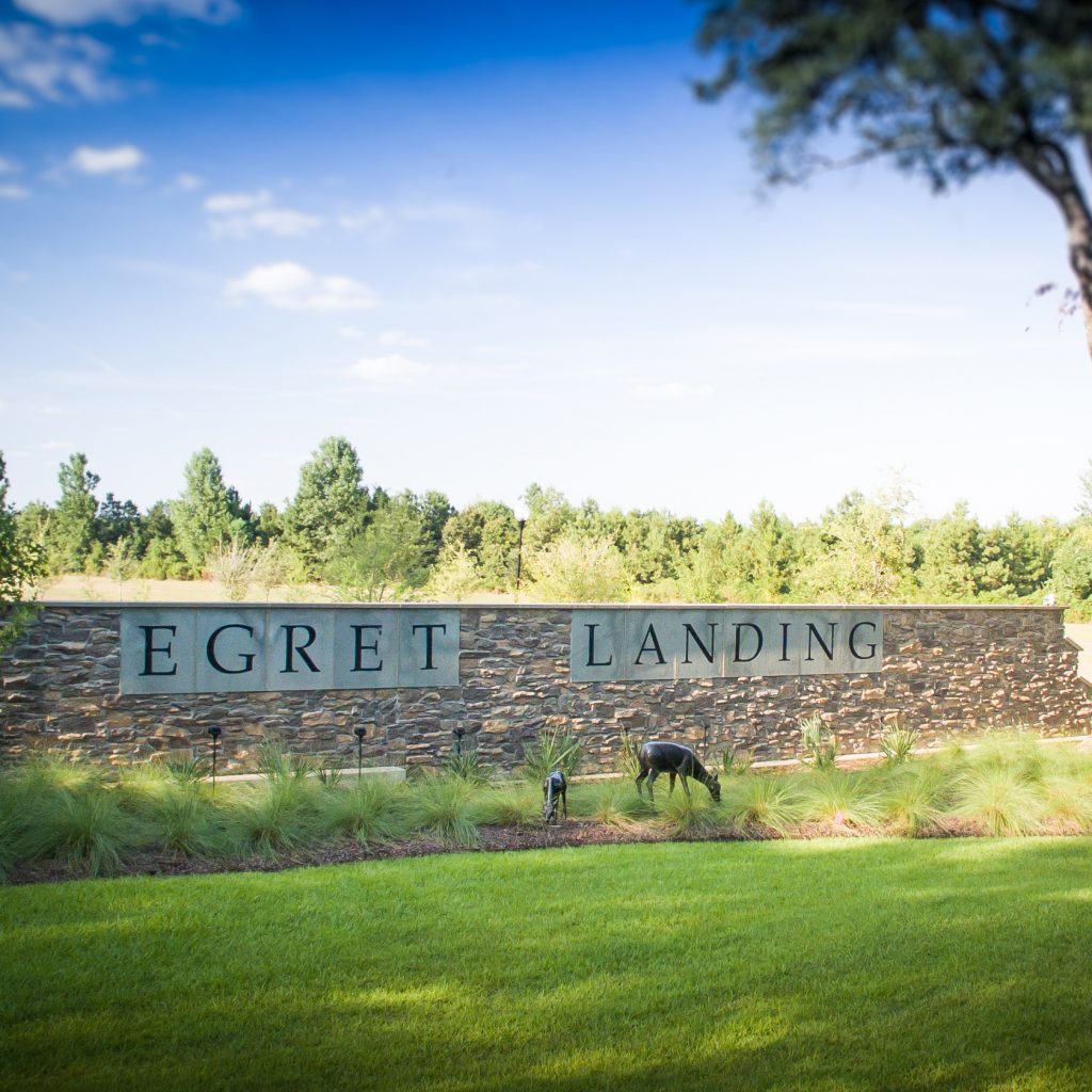 Photo of Egret Landing entryway signage